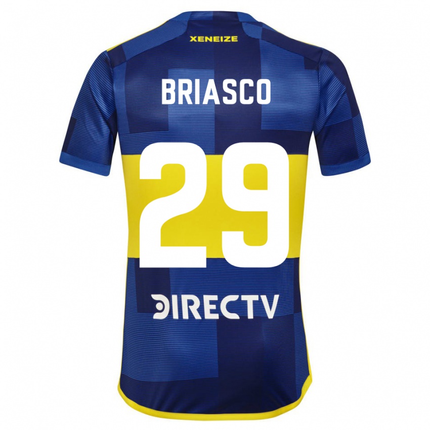 Gyermek Norberto Briasco #29 Kék Sárga Hazai Jersey 2024/25 Mez Póló Ing