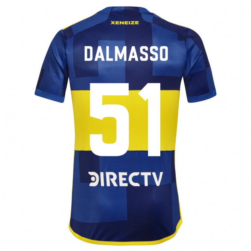 Gyermek Santiago Dalmasso #51 Kék Sárga Hazai Jersey 2024/25 Mez Póló Ing