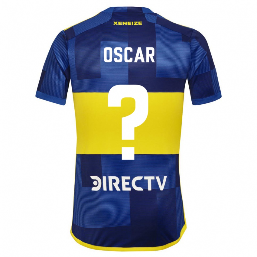 Gyermek Oscar Romero #0 Kék Sárga Hazai Jersey 2024/25 Mez Póló Ing