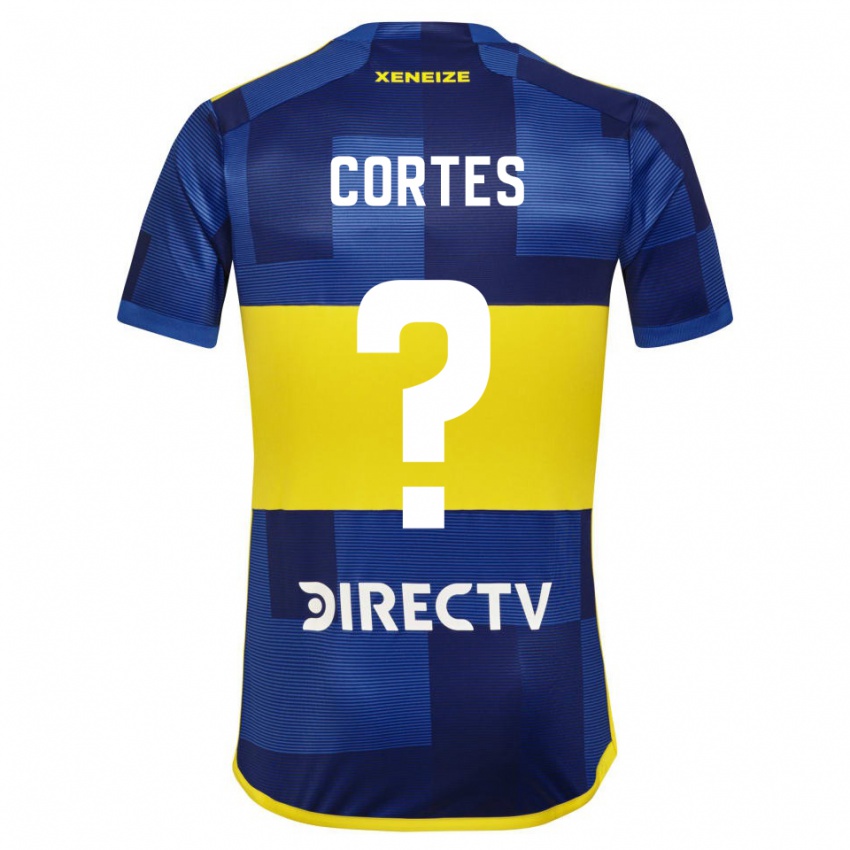 Gyermek Brandon Cortes #0 Kék Sárga Hazai Jersey 2024/25 Mez Póló Ing