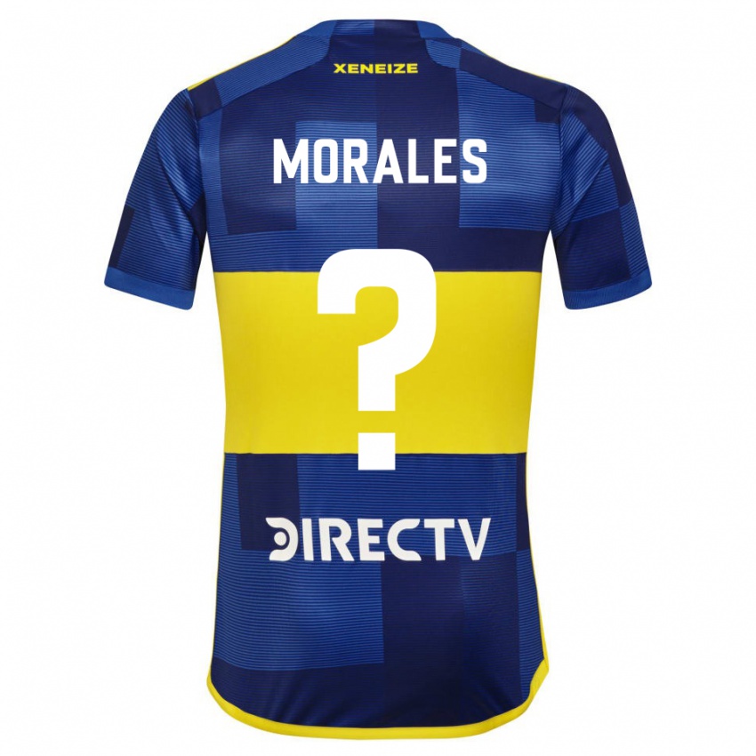 Gyermek Gonzalo Morales #0 Kék Sárga Hazai Jersey 2024/25 Mez Póló Ing