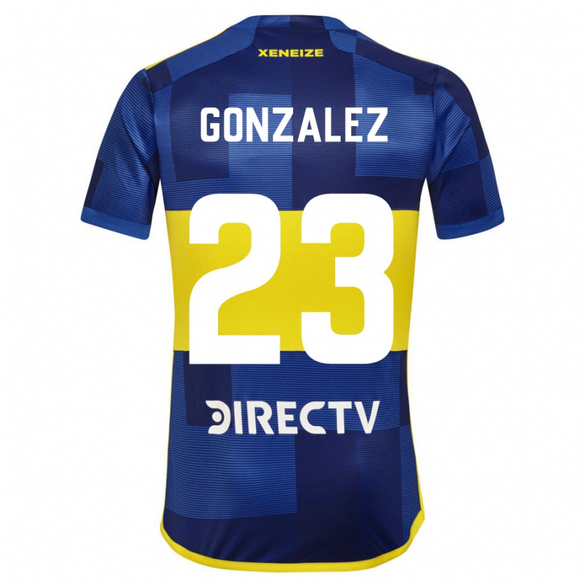 Gyermek Diego Gonzalez #23 Kék Sárga Hazai Jersey 2024/25 Mez Póló Ing