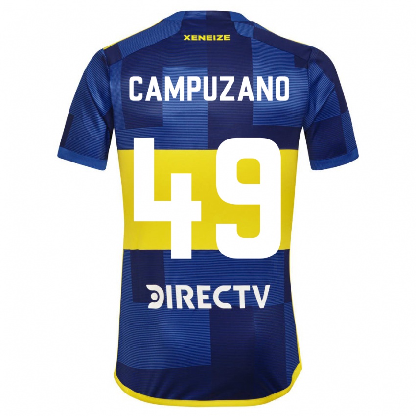 Gyermek Jorman Campuzano #49 Kék Sárga Hazai Jersey 2024/25 Mez Póló Ing