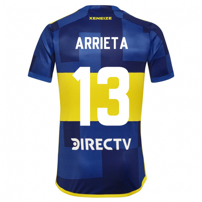 Gyermek Thomas Arrieta #13 Kék Sárga Hazai Jersey 2024/25 Mez Póló Ing