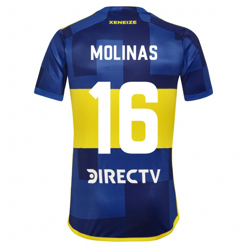 Gyermek Aaron Molinas #16 Kék Sárga Hazai Jersey 2024/25 Mez Póló Ing