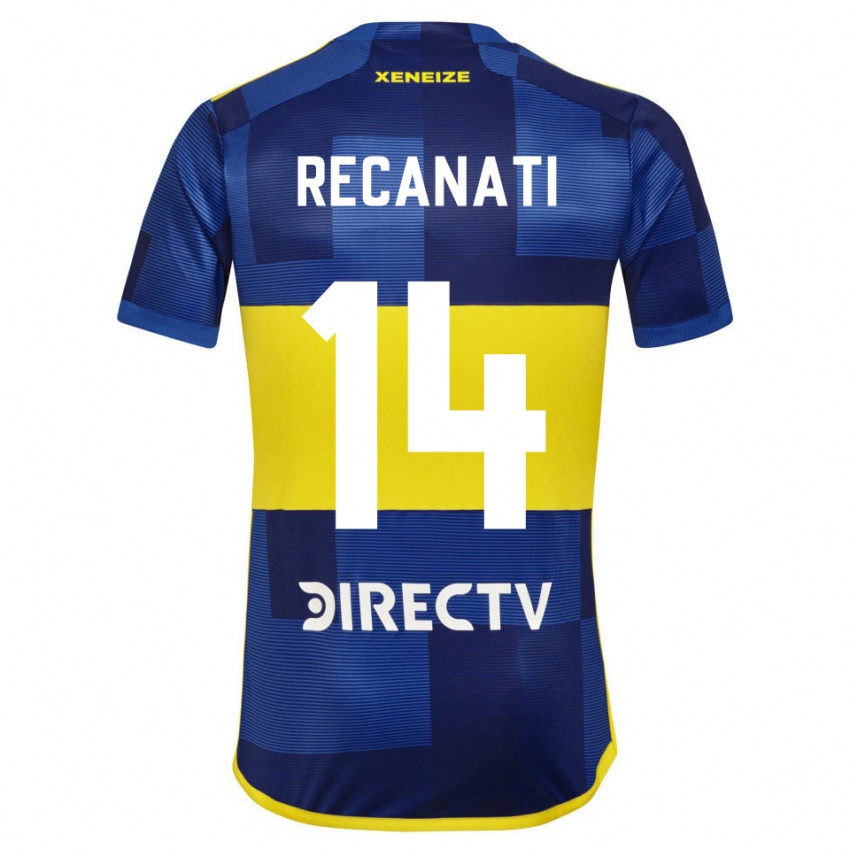 Gyermek Bianca Recanati #14 Kék Sárga Hazai Jersey 2024/25 Mez Póló Ing