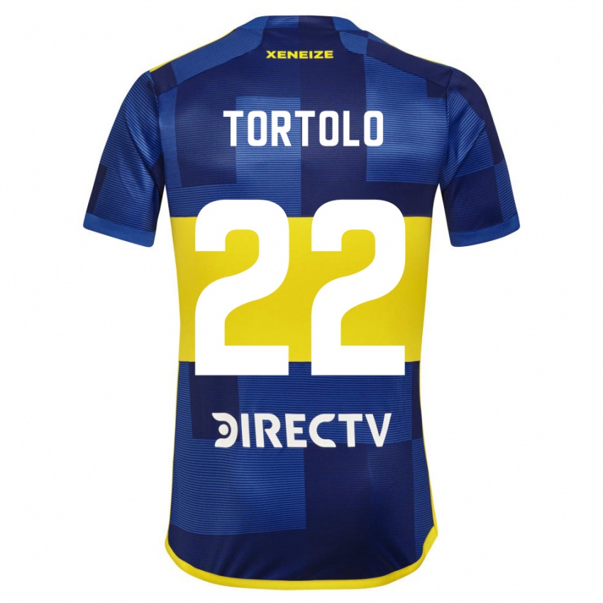 Gyermek Dulce Tortolo #22 Kék Sárga Hazai Jersey 2024/25 Mez Póló Ing