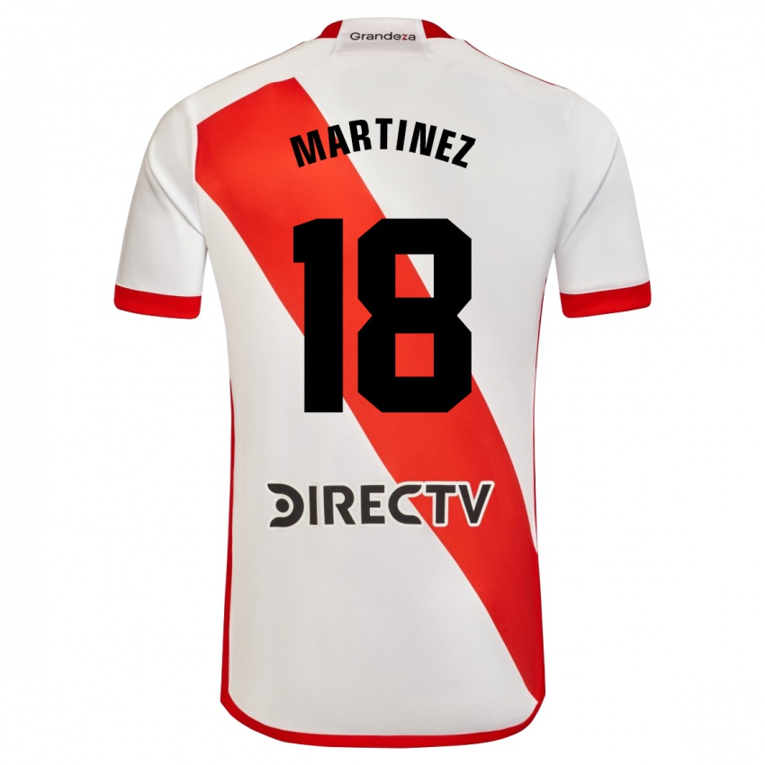 Gyermek Pity Martínez #18 Fehér Piros Hazai Jersey 2024/25 Mez Póló Ing