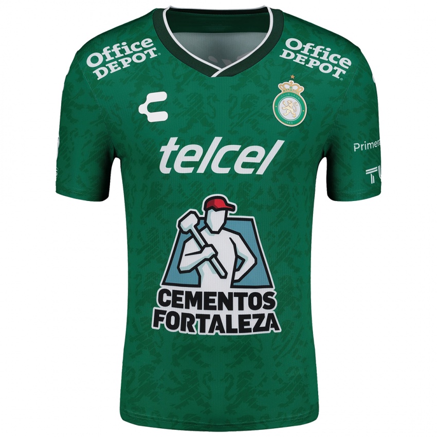 Gyermek Emilio Cárdenas #190 Zöld Fehér Hazai Jersey 2024/25 Mez Póló Ing