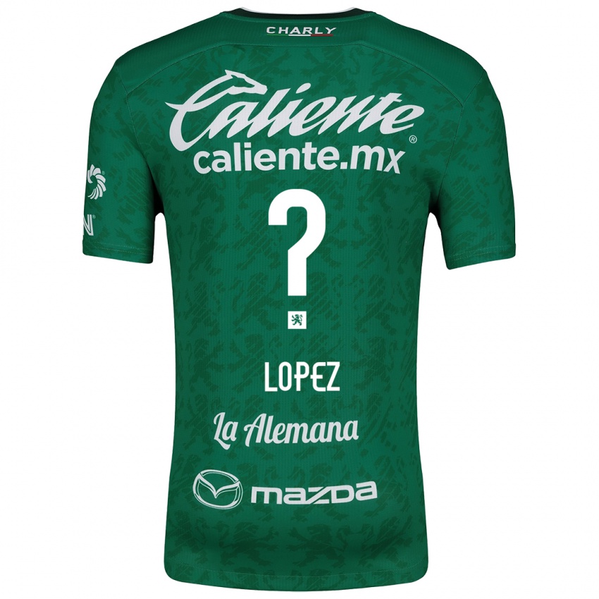 Gyermek Nicolas Lopez #0 Zöld Fehér Hazai Jersey 2024/25 Mez Póló Ing