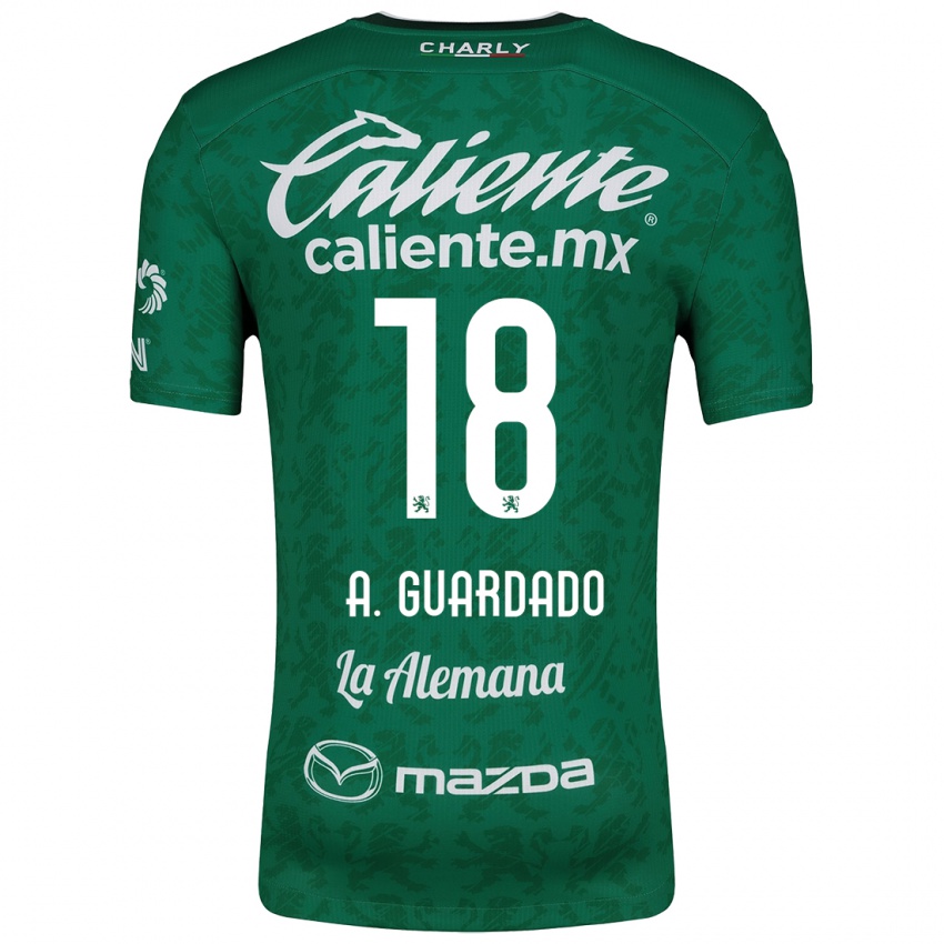 Gyermek Andrés Guardado #18 Zöld Fehér Hazai Jersey 2024/25 Mez Póló Ing