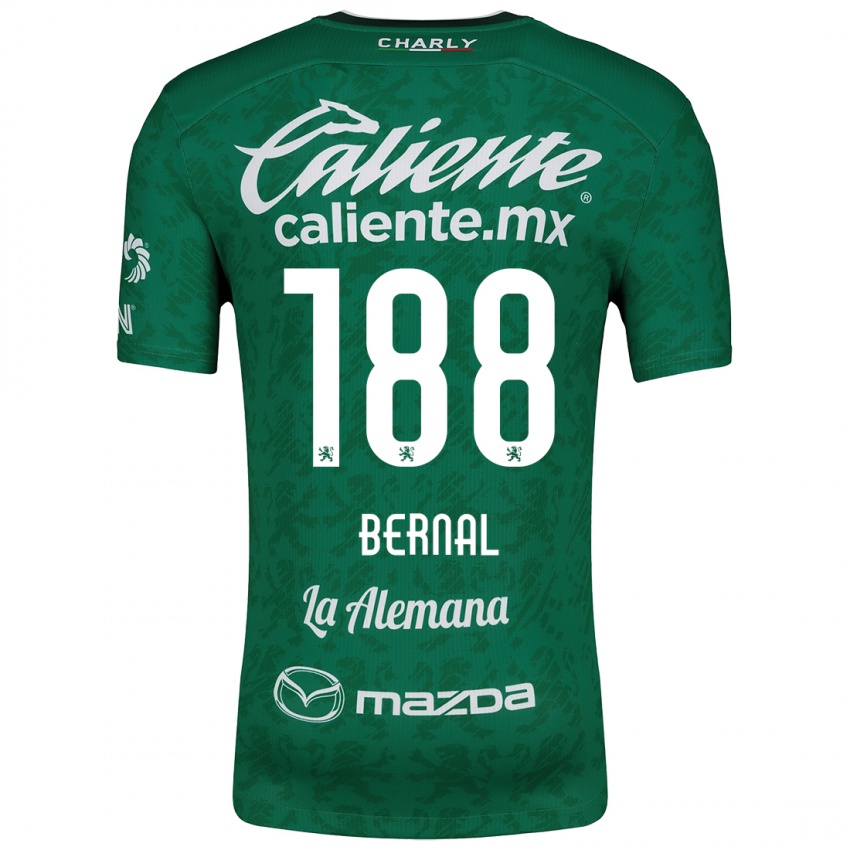 Gyermek Juan Bernal #188 Zöld Fehér Hazai Jersey 2024/25 Mez Póló Ing