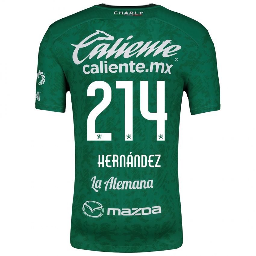 Gyermek Iván Hernández #214 Zöld Fehér Hazai Jersey 2024/25 Mez Póló Ing