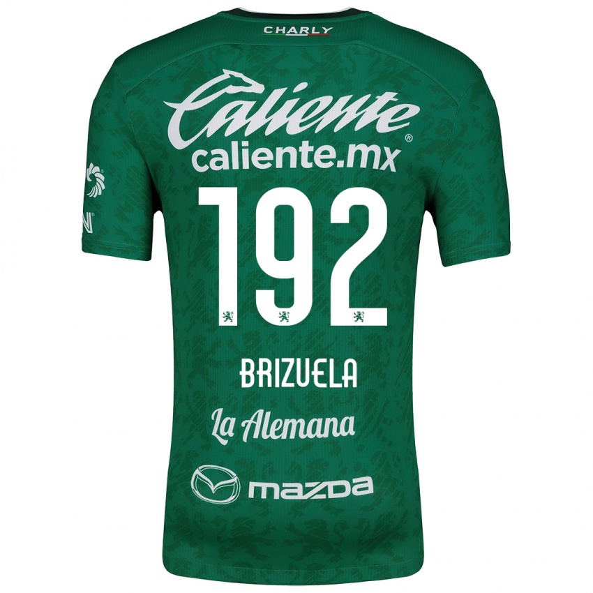 Gyermek Juan Brizuela #192 Zöld Fehér Hazai Jersey 2024/25 Mez Póló Ing