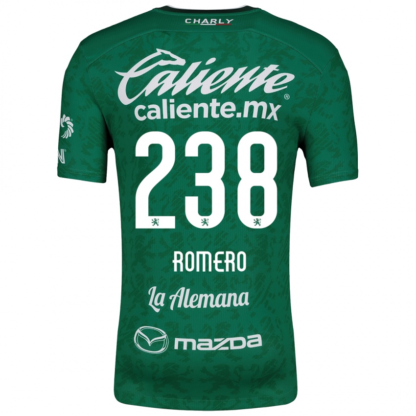 Gyermek Paulo Romero #238 Zöld Fehér Hazai Jersey 2024/25 Mez Póló Ing