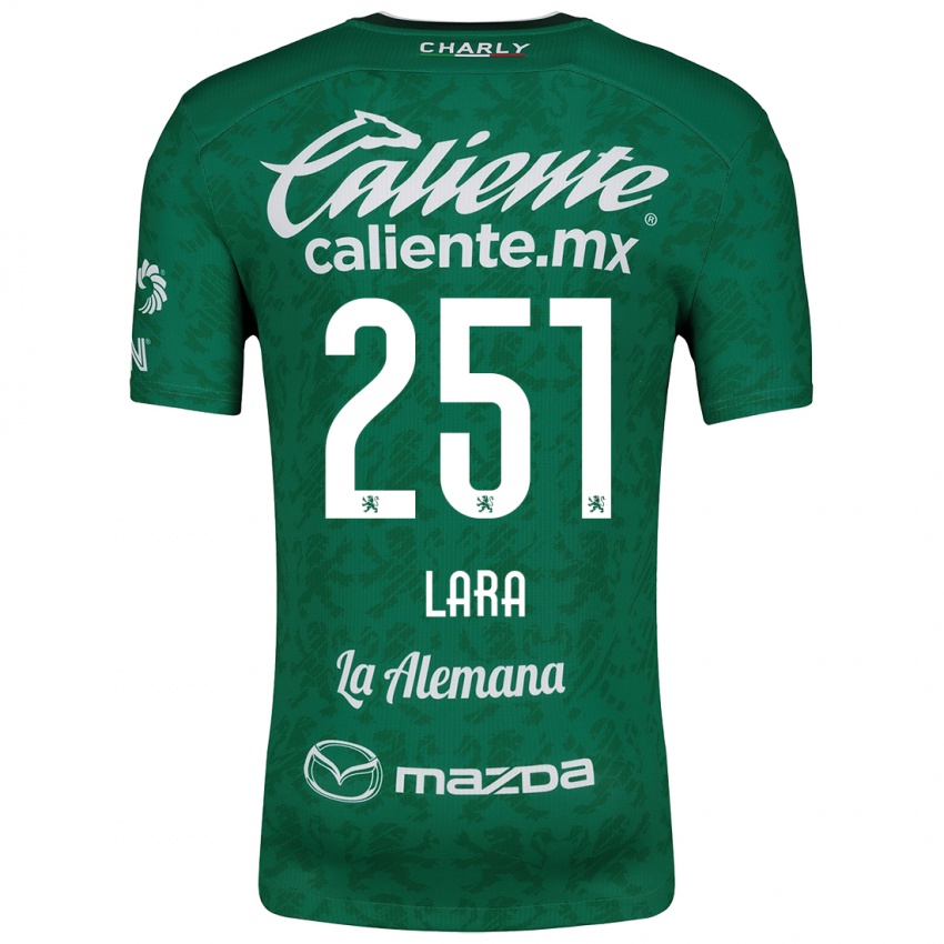 Gyermek Tristán Lara #251 Zöld Fehér Hazai Jersey 2024/25 Mez Póló Ing