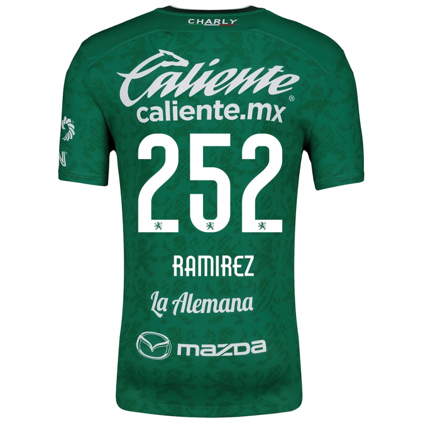 Gyermek Luis Ramírez #252 Zöld Fehér Hazai Jersey 2024/25 Mez Póló Ing