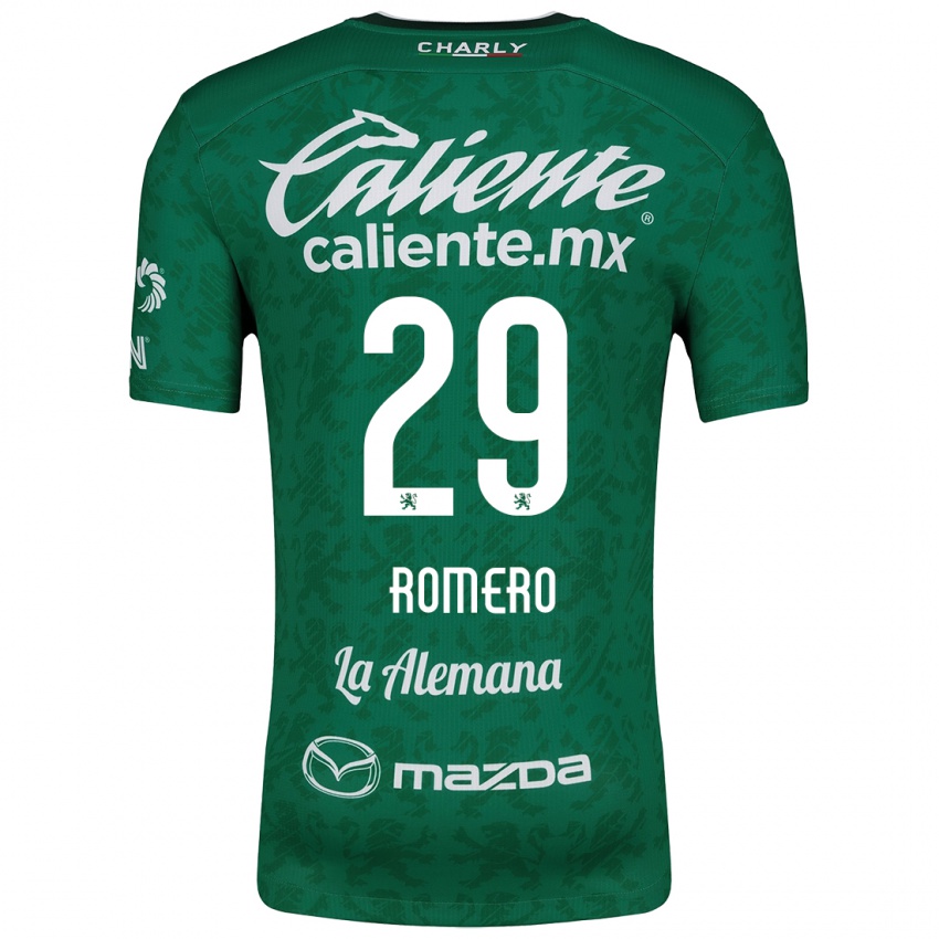 Gyermek Lucas Romero #29 Zöld Fehér Hazai Jersey 2024/25 Mez Póló Ing