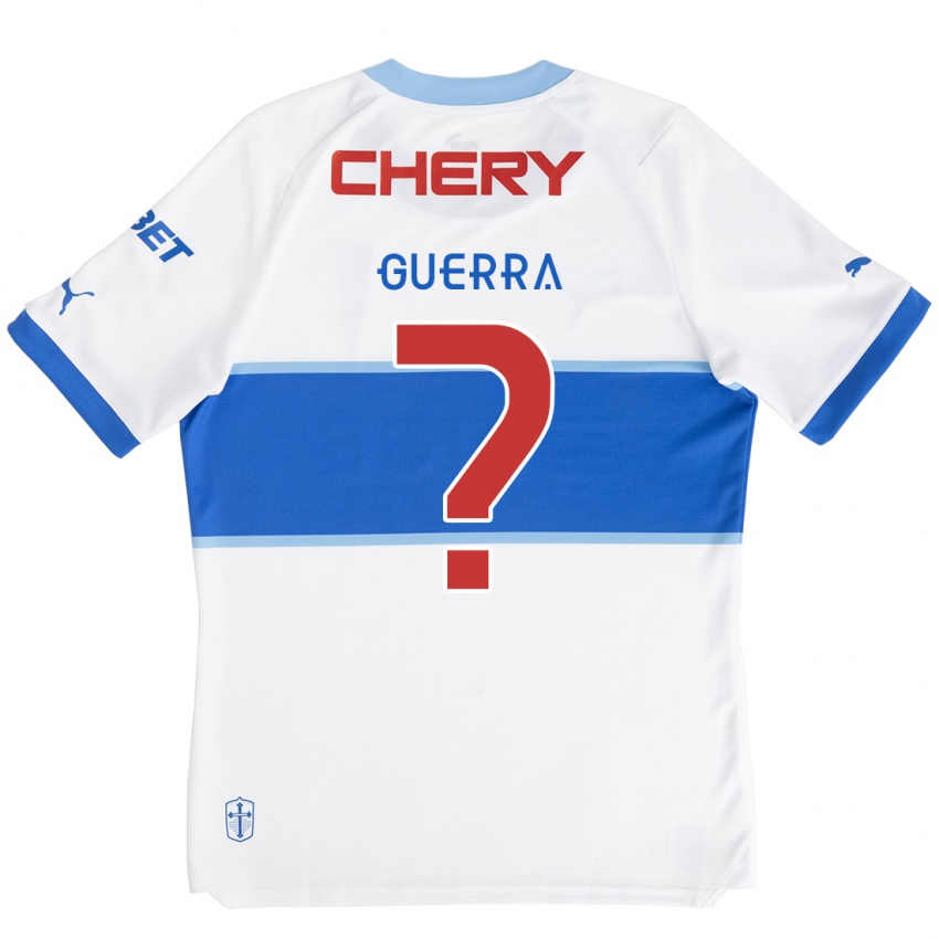 Gyermek Mateo Guerra #0 Fehér Kék Hazai Jersey 2024/25 Mez Póló Ing