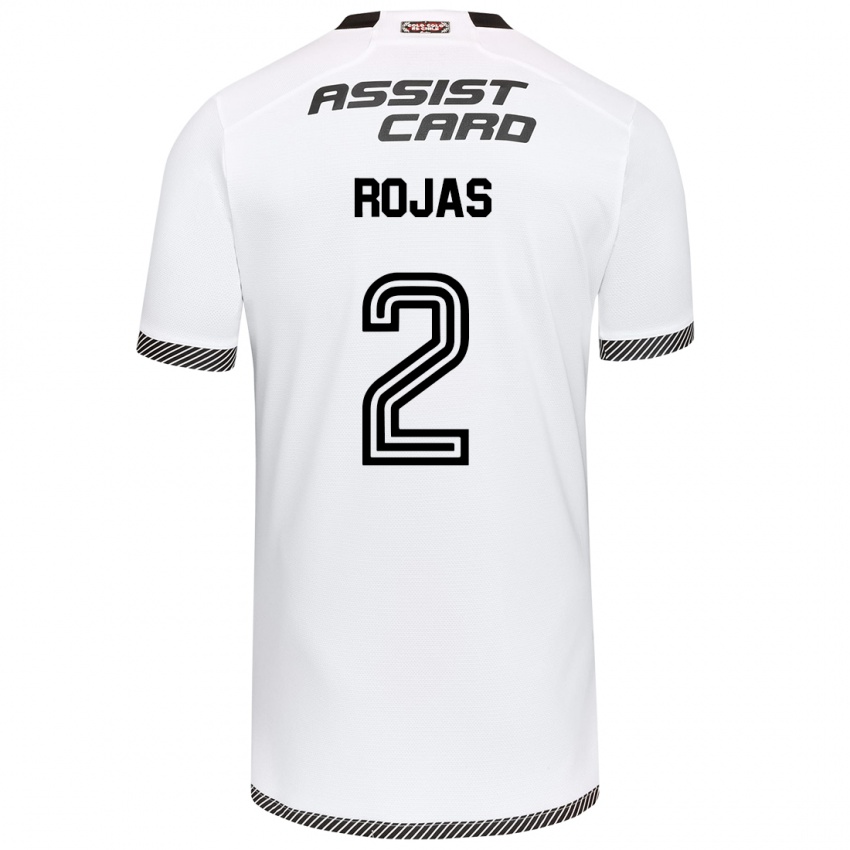 Gyermek Jeyson Rojas #2 Fehér Fekete Hazai Jersey 2024/25 Mez Póló Ing