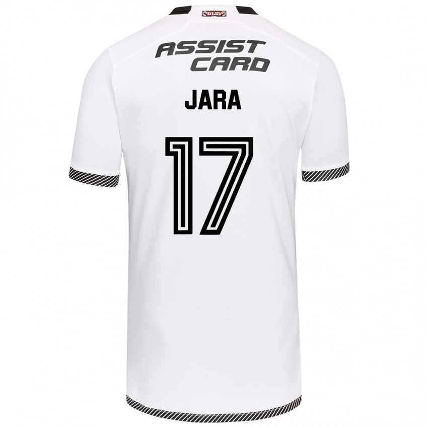 Gyermek Ignacio Jara #17 Fehér Fekete Hazai Jersey 2024/25 Mez Póló Ing