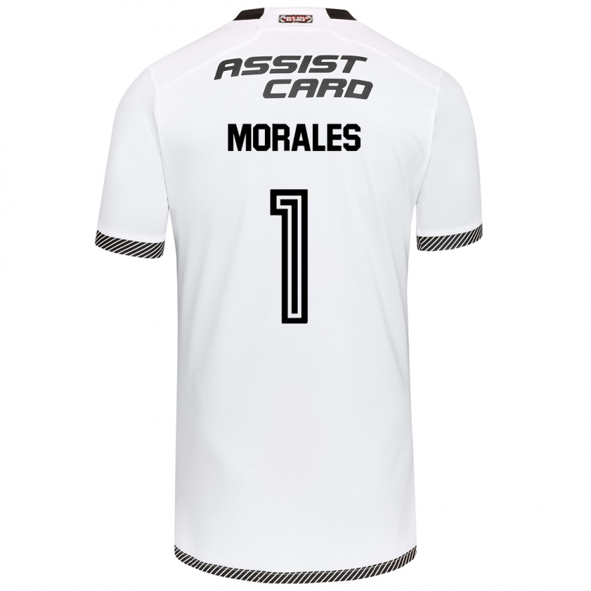 Gyermek Benjamin Morales #1 Fehér Fekete Hazai Jersey 2024/25 Mez Póló Ing