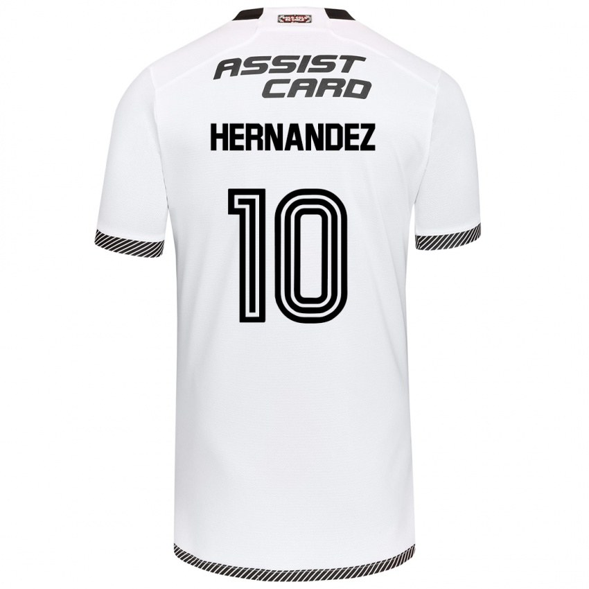 Gyermek Leandro Hernández #10 Fehér Fekete Hazai Jersey 2024/25 Mez Póló Ing