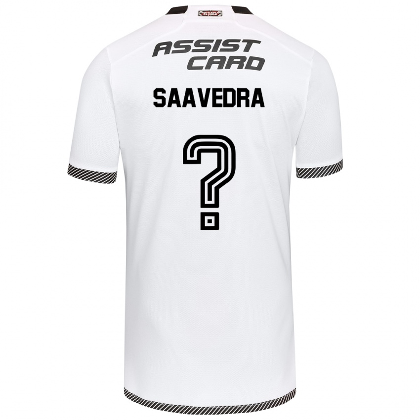 Gyermek Danilo Saavedra #0 Fehér Fekete Hazai Jersey 2024/25 Mez Póló Ing