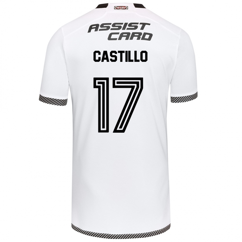 Gyermek Fabián Castillo #17 Fehér Fekete Hazai Jersey 2024/25 Mez Póló Ing