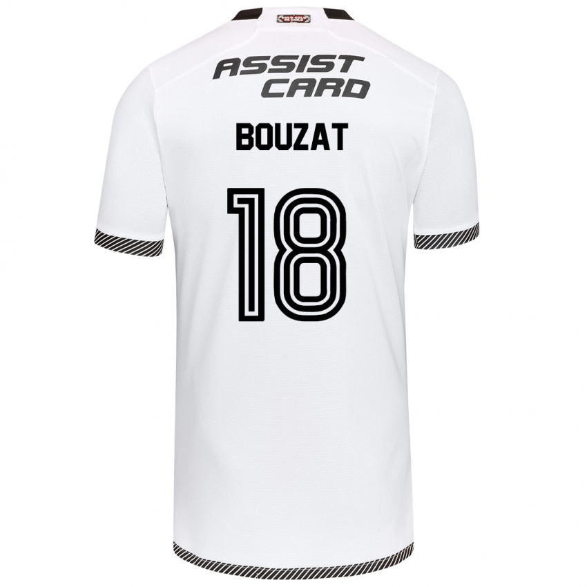 Gyermek Agustín Bouzat #18 Fehér Fekete Hazai Jersey 2024/25 Mez Póló Ing