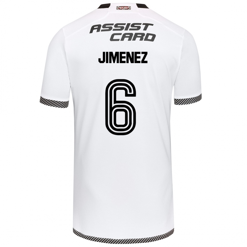 Gyermek Yastin Jiménez #6 Fehér Fekete Hazai Jersey 2024/25 Mez Póló Ing