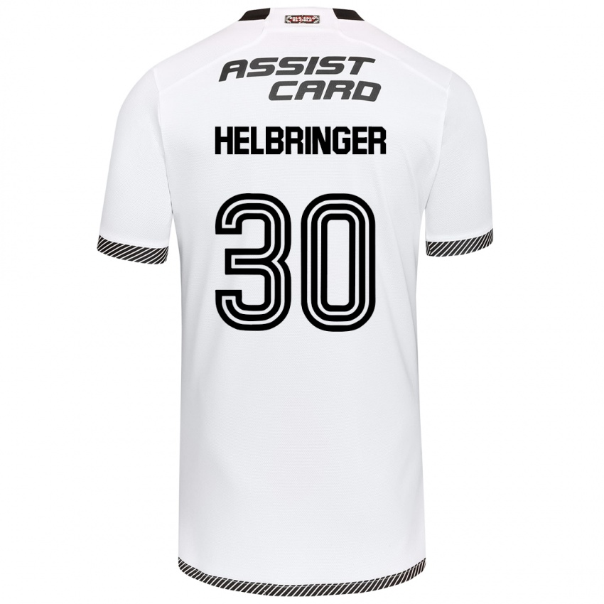 Gyermek Aixa Helbringer #30 Fehér Fekete Hazai Jersey 2024/25 Mez Póló Ing