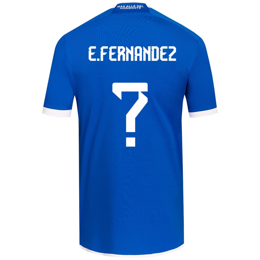 Gyermek Enzo Fernández #0 Kék Fehér Hazai Jersey 2024/25 Mez Póló Ing