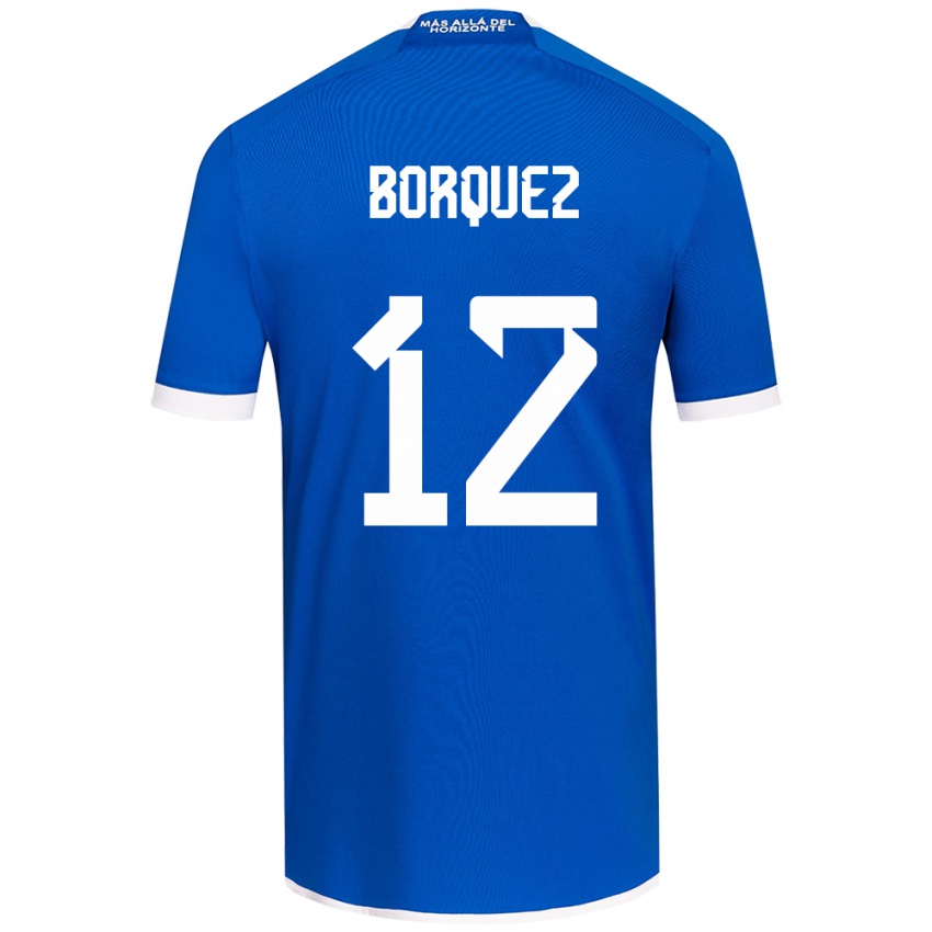 Gyermek Gabriela Bórquez #12 Kék Fehér Hazai Jersey 2024/25 Mez Póló Ing