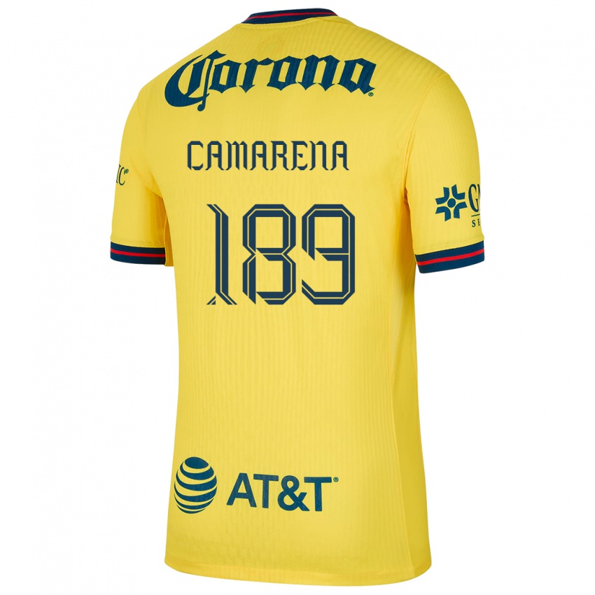 Gyermek Luis Camarena #189 Sárga Kék Hazai Jersey 2024/25 Mez Póló Ing