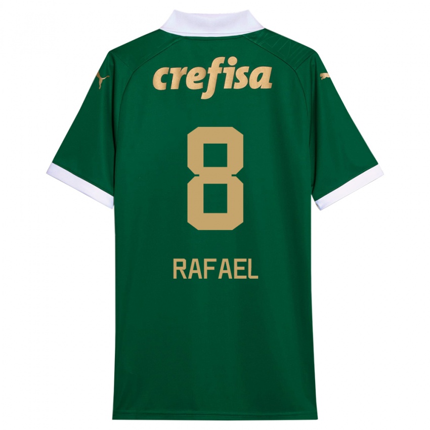 Gyermek Ze Rafael #8 Zöld Fehér Hazai Jersey 2024/25 Mez Póló Ing