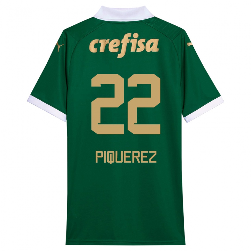 Gyermek Joaquin Piquerez #22 Zöld Fehér Hazai Jersey 2024/25 Mez Póló Ing