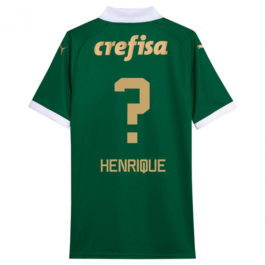 Gyermek Zé Henrique #0 Zöld Fehér Hazai Jersey 2024/25 Mez Póló Ing