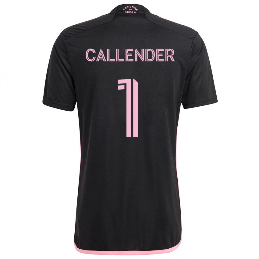 Gyermek Drake Callender #1 Fekete Idegenbeli Jersey 2024/25 Mez Póló Ing