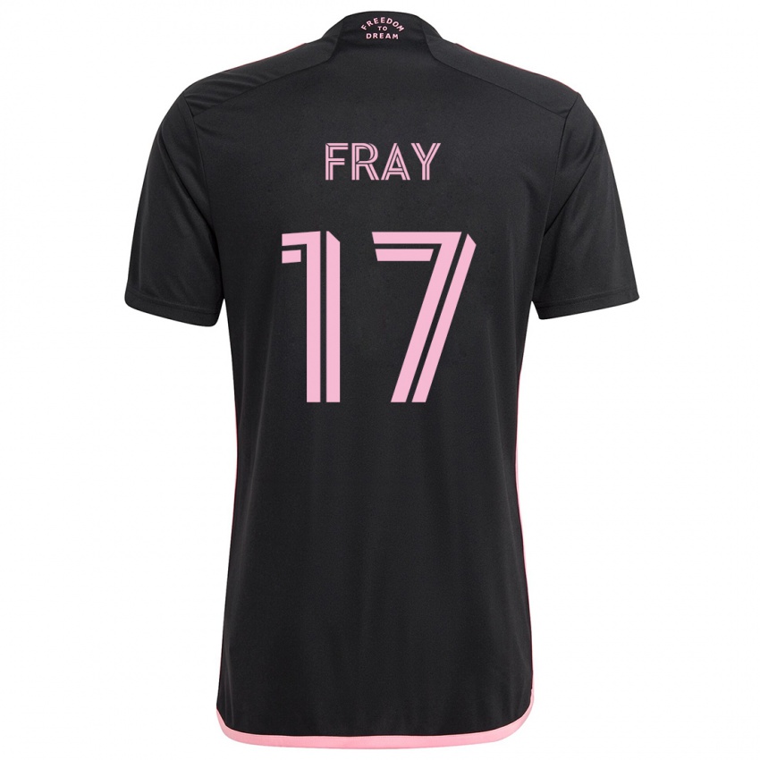 Gyermek Ian Fray #17 Fekete Idegenbeli Jersey 2024/25 Mez Póló Ing