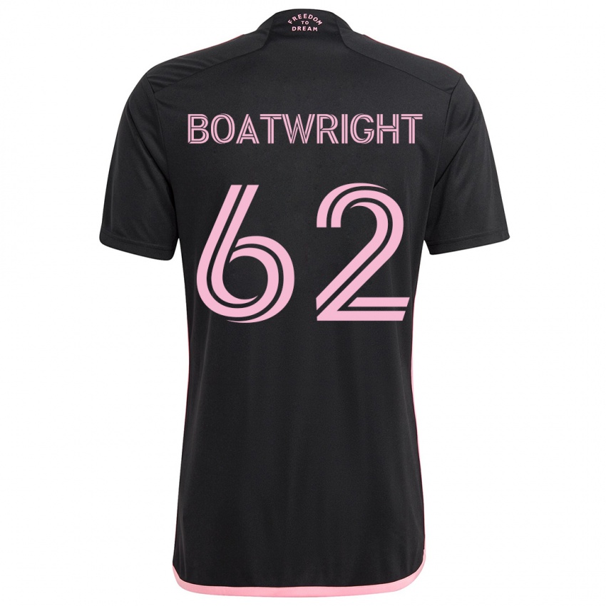 Gyermek Israel Boatwright #62 Fekete Idegenbeli Jersey 2024/25 Mez Póló Ing