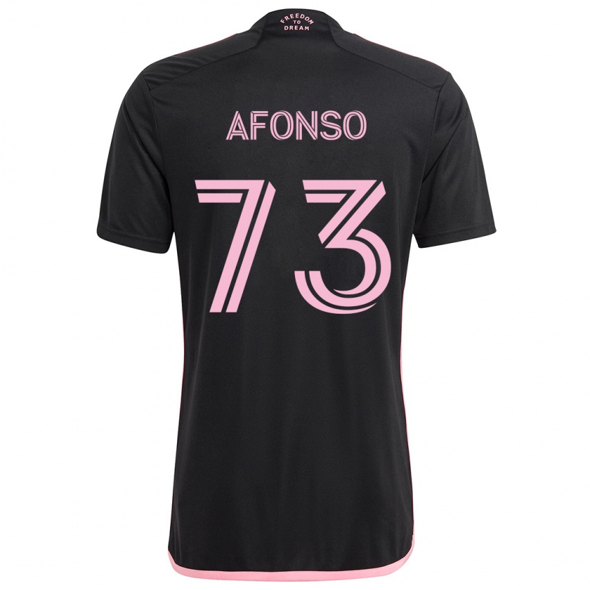 Gyermek Leo Afonso #73 Fekete Idegenbeli Jersey 2024/25 Mez Póló Ing