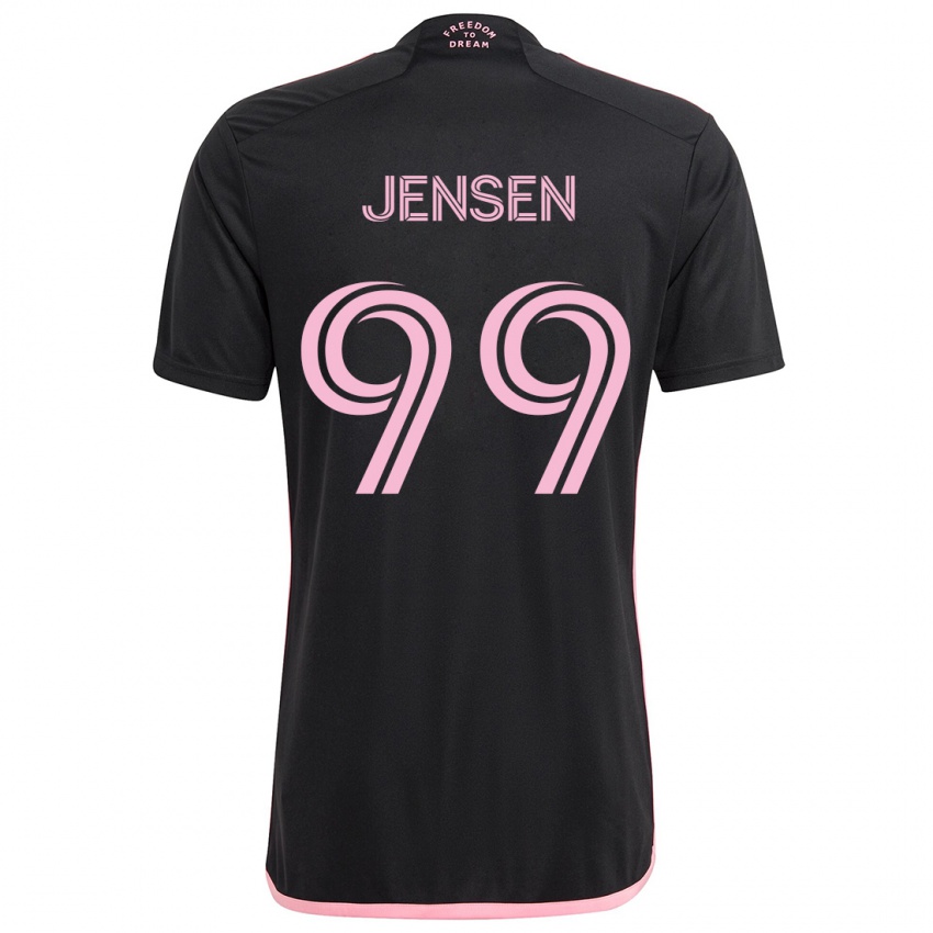 Gyermek Cole Jensen #99 Fekete Idegenbeli Jersey 2024/25 Mez Póló Ing