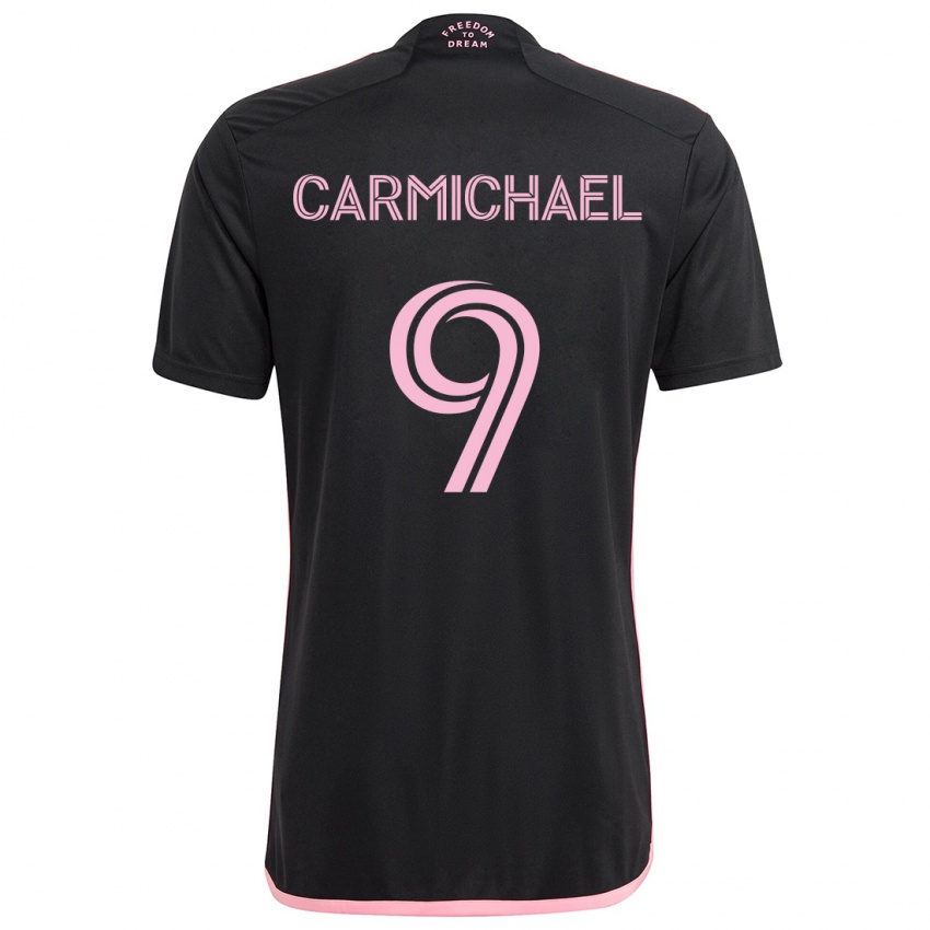 Gyermek Ryan Carmichael #9 Fekete Idegenbeli Jersey 2024/25 Mez Póló Ing