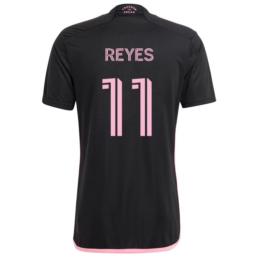 Gyermek Dairon Reyes #11 Fekete Idegenbeli Jersey 2024/25 Mez Póló Ing