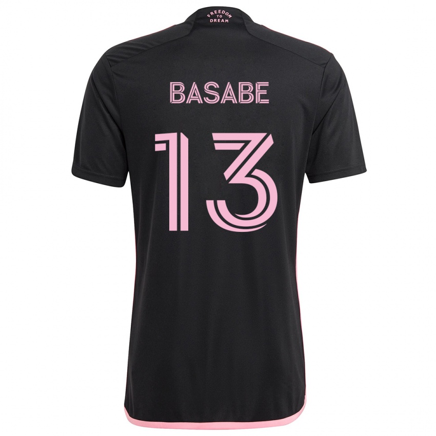 Gyermek Samuel Basabe #13 Fekete Idegenbeli Jersey 2024/25 Mez Póló Ing