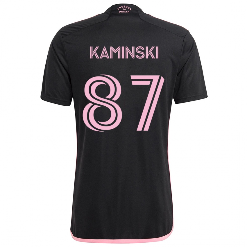 Gyermek Brett Kaminski #87 Fekete Idegenbeli Jersey 2024/25 Mez Póló Ing