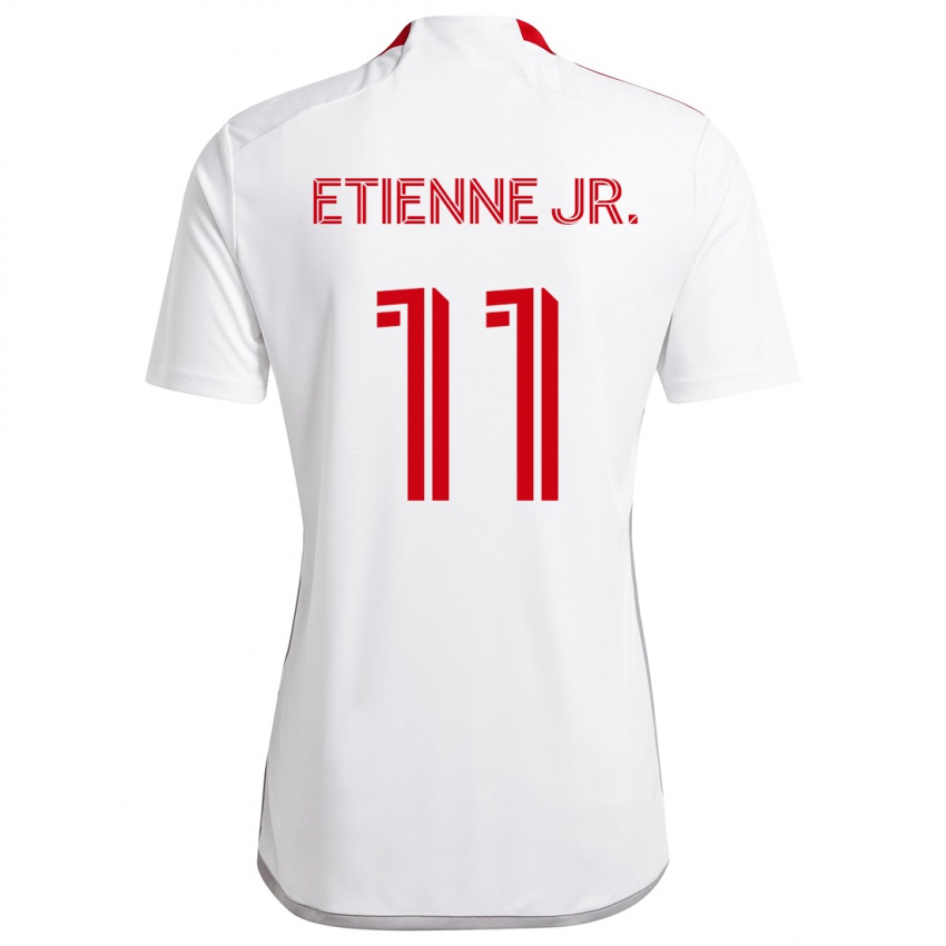 Gyermek Derrick Etienne Jr. #11 Fehér Piros Idegenbeli Jersey 2024/25 Mez Póló Ing