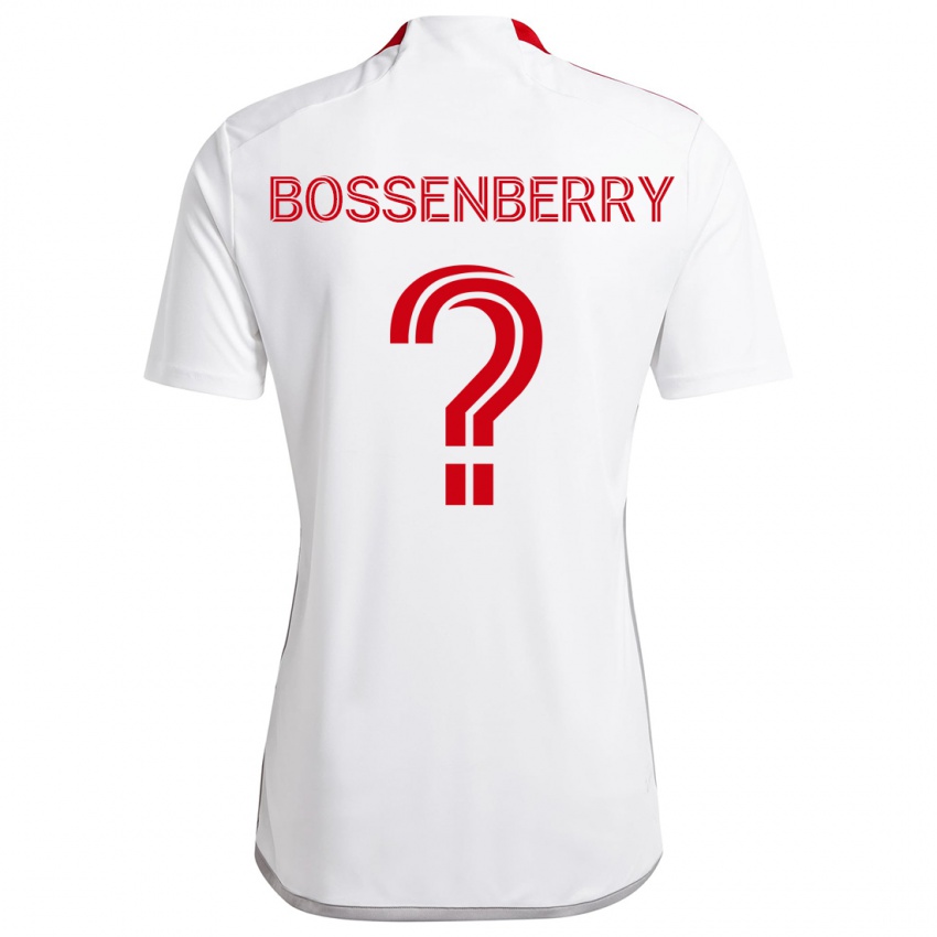 Gyermek Antone Bossenberry #0 Fehér Piros Idegenbeli Jersey 2024/25 Mez Póló Ing