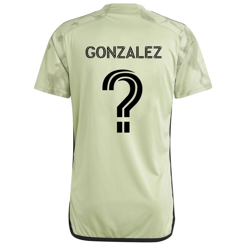 Gyermek Mario González #0 Világos Zöld Idegenbeli Jersey 2024/25 Mez Póló Ing